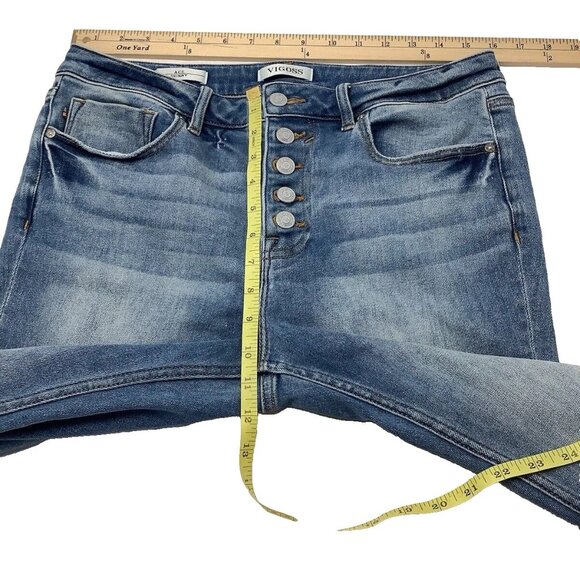 Vigoss Ace Skinny High Rise Button Fly Jeans Stretch Women’s Size 29 - Picture 7 of 10